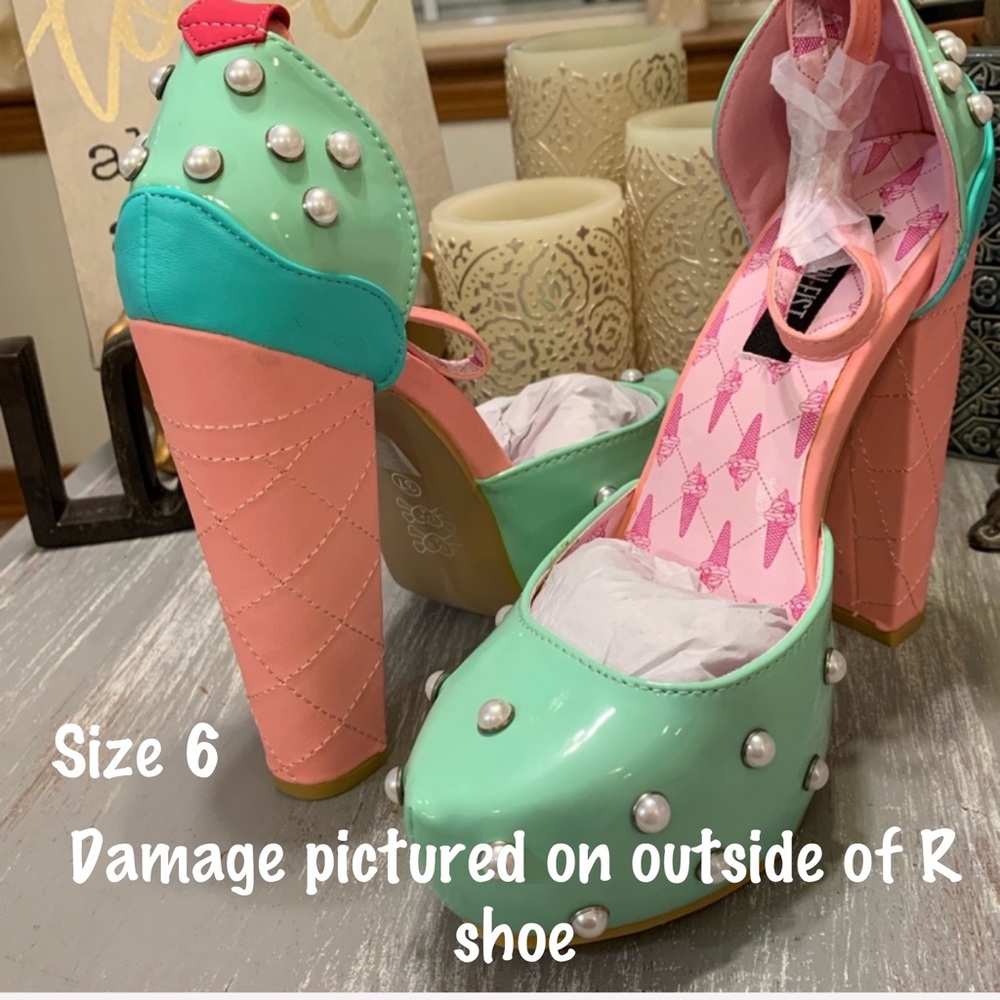 Iron Fist Mint Ice cream heels - Picture 6 of 8